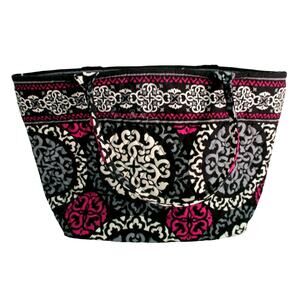 Vera Bradley Canterberry Magenta Medium Handbag Tote Purse